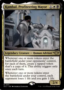 Kambal, Profiteering Mayor (211) R Outlaws of Thunder Junction NM MTG - Image 1