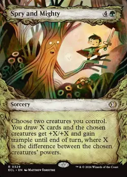 SPRY AND MIGHTY Rare Showcase Lorwyn Eclipsed NM MTG - Image 1