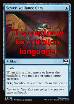 MTG SEWER-VEILLANCE CAM FOIL EXC - FOGNACAMERA DI SICUREZZA 53 - TMT - MAGIC - Image 1