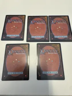 Mox Ruby/Jet/Pearl/Emerald/Sapphire Unlimited 2ED Playtest X 1 Of Each - Image 2