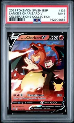 Lance's Charizard V SWSH133 SWSH: Sword & Shield Promo Cards Holo PSA9 - Image 1