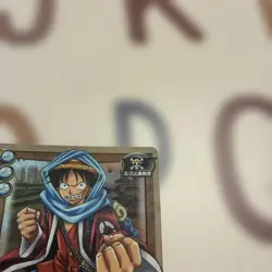 One Piece Hyper Battle Luffy Card 2002 Holo Challenger BA-C01 Series - Image 3