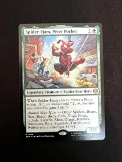 Spider-Ham, Peter Porker 114 R Prerelease Cards Magic: The Gathering NM/M - Image 1