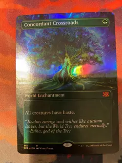 MTG Double Masters 2022 Concordant Crossroads Borderless Foil - Image 1