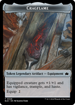 Cragflame // Starscape Cleric Double-Sided Token [Bloomburrow Tokens] Foil Near - Image 1