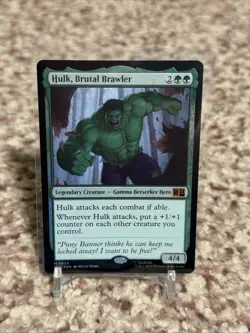 Hulk, Brutal Brawler - Commander: MTG Marvel Super Heroes Foil (MSC) Mythic - Image 1