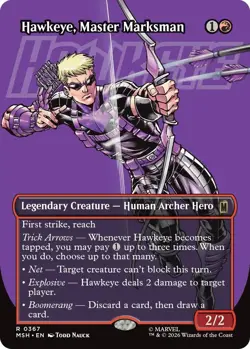 Hawkeye, Master Marksman (Borderless) 367 Rare MTG MSH NM - Image 1