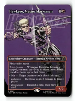 Hawkeye, Master Marksman (Borderless) 367 Rare MTG MSH NM - Image 2