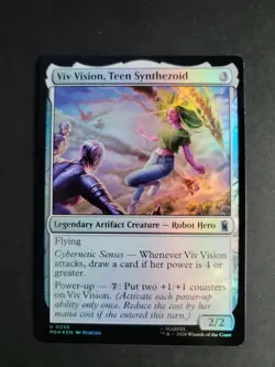 Viv Vision, Teen Synthezoid (Foil) Uncommon MTG Marvel Super Heroes - Image 1