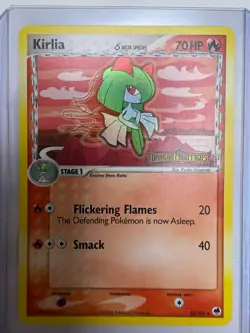 Pokemon TCG Kirlia (Delta Species) 33/101 Dragon Frontiers Reverse Holo - LP - Image 1
