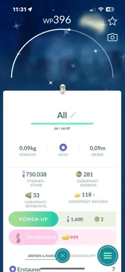 ✨ Pokemon Go Shiny Gierspenst ✨(Entwickelbar ) ✨Shiny Gimminghoul ✨Evolvable - Image 1