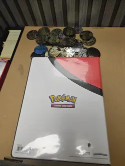 Bundle of 80+ Pokemon TCG Flipping Coin collectable + Binder - Image 5