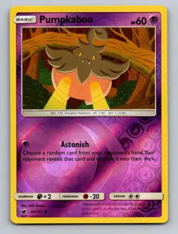 Pumpkaboo 44/111 Crimson Invasion Common Reverse Holo Near Mint - Image 1