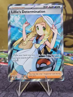 Pokemon TCG Lillie’s Determination 169/132 Mega Evolution Ultra Rare Holo NM - Image 1