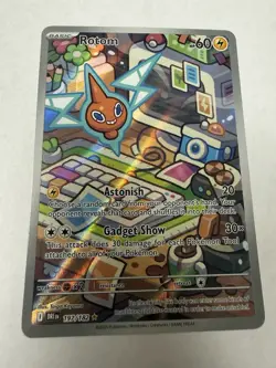 Pokemon Rotom 60 HP Illustration Rare Sv10 Destined Rivals 197/182 Full Art Holo - Image 1