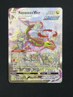 Pokemon TCG Rayquaza VMAX HP/DMG - 218/203 - Alt Art - Evolving Skies Damaged - Image 1