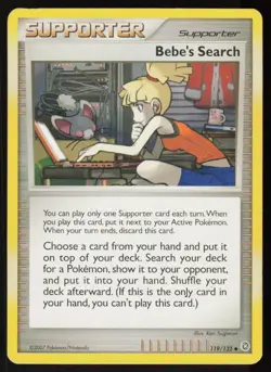 Bebe's Search 119/132 Uncommon Secret Wonders Pokemon Damaged - Image 1