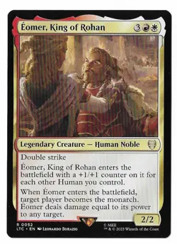 MTG Eomer, King of Rohan Lord of the Rings Commander (LTC) Rare #0052 Unplayed - Image 1
