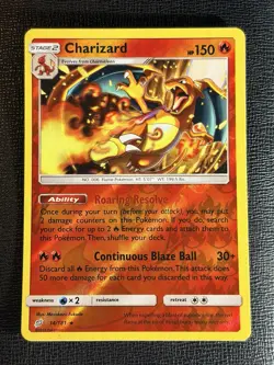 Pokemon TCG Charizard 14/181 Reverse Holo Sm-Team Up - Image 1
