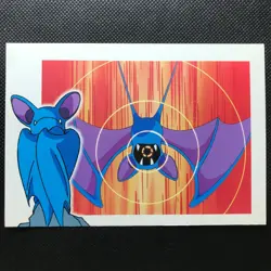 Zubat Pokemon Postcard Japan Anime Very Rare Pocket monster Nintendo F/S - Image 1