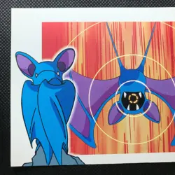 Zubat Pokemon Postcard Japan Anime Very Rare Pocket monster Nintendo F/S - Image 3