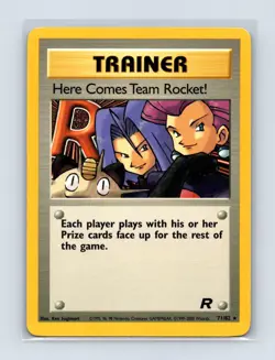 Here Comes Team Rocket! 71/82 Rare Team Rocket Pokemon Unlimited Lightly Played - Image 1