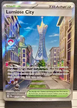 Lumiose City 111/088 Ultra Rare Trainer Stadium Pokemon Perfect Order NM/M - Image 1