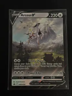 Pokemon TCG: Sword and Shield Promo SWSH204: Arceus V Black Star Promo (NM) - Image 1