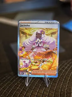 Jacinthe Trainer Supporter Full Art Holo Double Rare 122/088. Bent Corner - Image 1