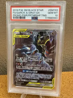 2019 Pokemon Garchomp & Giratina GX SM193 Holo Full Art Promo PSA 10 - Image 1