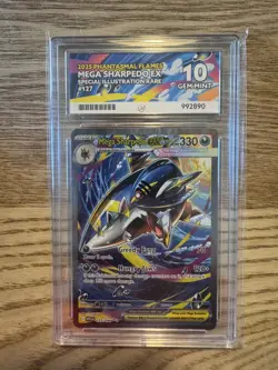 Pokemon TCG Mega Sharpedo EX 127/094 Phantasmal Flames SIR ACE 10 - Perfect Subs - Image 1