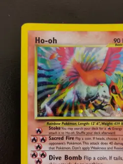 Pokemon TCG Ho-Oh #7 Neo Revelation Holo Rare Unlimited English 2000 LP 7/64 - Image 5
