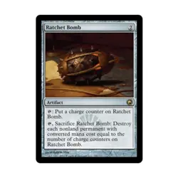 WOTC MtG Scars of Mirrodin Ratchet Bomb (R) (Foil) EX - Image 1