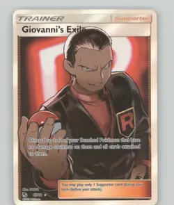 GIOVANNI'S EXILE 68 ULTRA RARE HIDDEN FATES POKEMON HOLO NEAR MINT - Image 1
