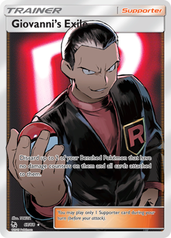 GIOVANNI'S EXILE 68 ULTRA RARE HIDDEN FATES POKEMON HOLO NEAR MINT - Image 4