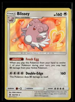 Pokemon TCG SM - Guardians Rising #102/145 Blissey Holo - Image 1