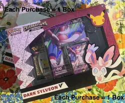 Pokemon TCG Celebrations Collection Dark Sylveon V Box Sealed 2021 - Image 1