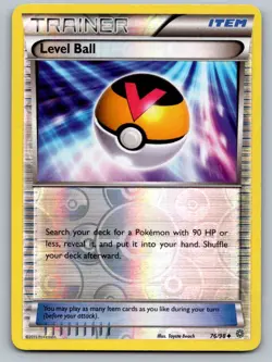 Level Ball 76/98 Uncommon Ancient Origins Pokemon Reverse Holo Lightly Played - Image 1