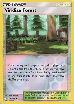 Viridian Forest - Pokemon Reverse Holo Uncommon 2019 Team Up 156/181 NM - Image 1
