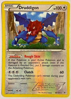 Druddigon Reverse Holo Rare 89/101 Noble Victories 2011 Rare MP Pokemon TCG - Image 1