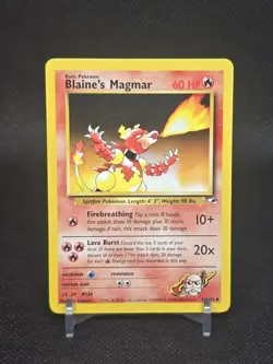 POKEMON BLAINE'S MAGMAR 37/132 UNCOMMON GYM HEROES Vintage 2000s - Image 1
