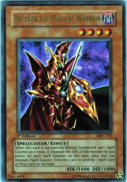 Breaker the Magical Warrior 1st Edition Ultra Rare Magician's Force MFC-071 LP - Image 1