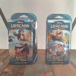 Disney Lorcana Azurite Sea set of 2 Starter Decks - FACTORY SEALED - Image 1