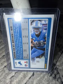 2025 Panini Donruss Optic Amon Ra St Brown #66 Rocket Emoji SP - Image 2