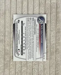 2025 Bowman Draft Tate Southisene Chrome Prospect Auto Orange Refractor #/25 - Image 2