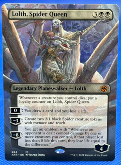 MTG Lolth, Spider Queen Borderless - Adventures in the Forgotten Realms #284 - Image 1