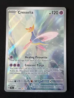 CRESSELIA 071/064 NM ILLUSTRATION RARE SHROUDED FABLE POKEMON 2024 - Image 1