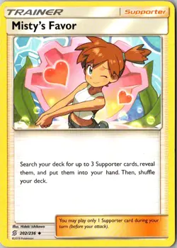 Misty's Favor Pokemon Unified Minds 202/236 LP - Image 1