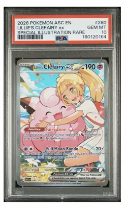 Pokemon Ascended Heroes Lillies Clefairy 280/217 PSA 10 - Image 1
