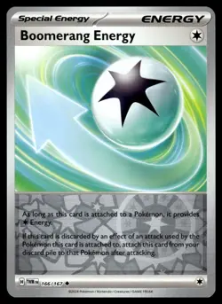 Boomerang Energy 166/167 Uncommon Twilight Masquerade Pokemon Reverse Holo NM - Image 1